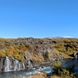 vodop�dy v l�v� Hraunfossar a Barnafoss