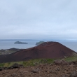 Vestmannaeyjar- vhled ze sopky Helgafell na sopku Eldfell