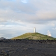 majk na kopci Bæjarfell v Reykjanes